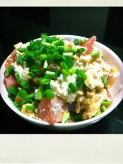 簡単!すぼらな鮪豆腐丼♩-レシピのメイン写真