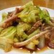 キャベツといかのオイカレー炒め