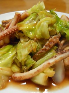 キャベツといかのオイカレー炒め-レシピのメイン写真