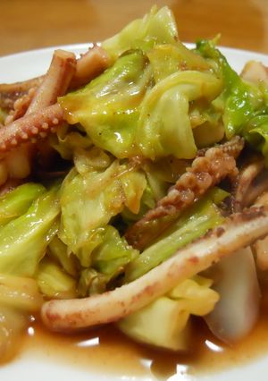 キャベツといかのオイカレー炒め-レシピのメイン写真