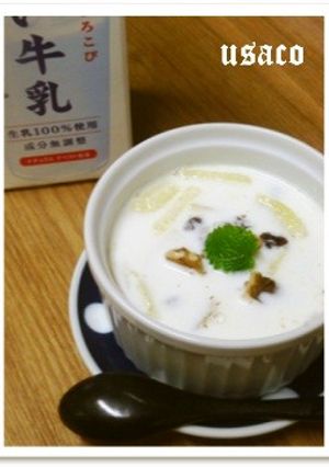 たっぷりフルーツのホットミルクスープ-レシピのメイン写真
