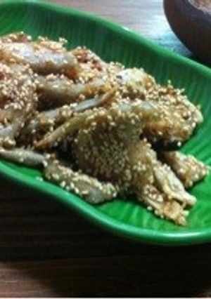 絶品!!レンコンとゴボウのゴマ甘煮-レシピのメイン写真