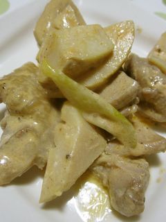 鶏もも肉とタケノコの豆板醤マヨ炒め✩-レシピのメイン写真
