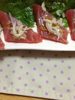 醤油麹わさびのお刺身-レシピのメイン写真