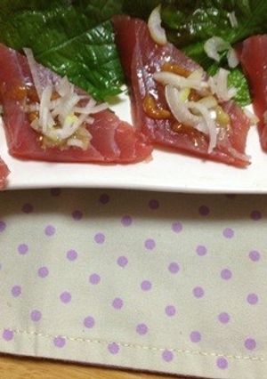醤油麹わさびのお刺身-レシピのメイン写真