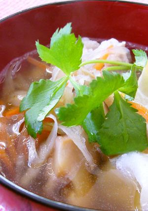 鶏味塩で作る、お正月のお雑煮（東北編）-レシピのメイン写真
