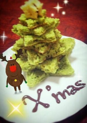 簡単☆ホットケーキ クリスマスツリー-レシピのメイン写真