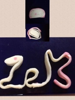 正月!2013年の字をかまぼこ飾りきり!-レシピのメイン写真