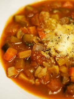 ラタトゥイユをミネストローネにしました-レシピのメイン写真