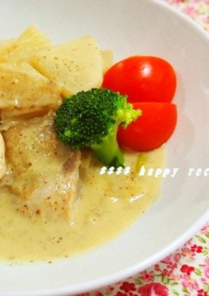 鶏肉と大根のマスタードクリーム煮-レシピのメイン写真