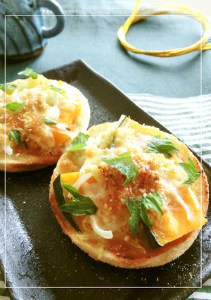 南瓜・玉葱と醤油麹のトースト-レシピのメイン写真