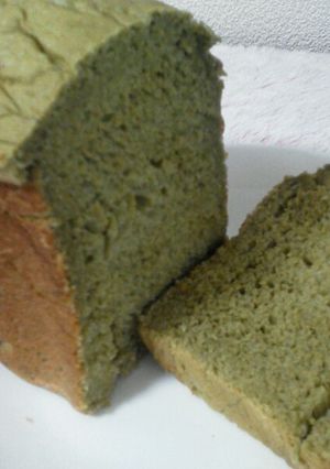 ふわふわ♪甘栗inまっちゃ食パン-レシピのメイン写真
