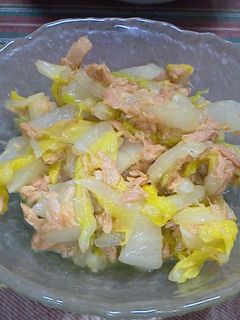 ツナと白菜のポン酢和え♬-レシピのメイン写真