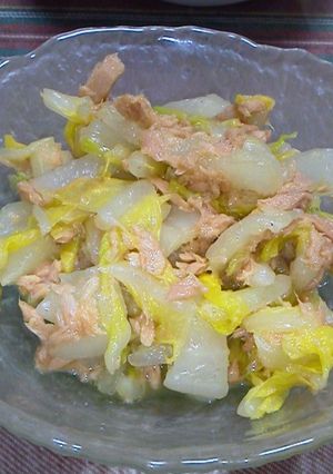 ツナと白菜のポン酢和え♬-レシピのメイン写真