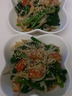 ほうれん草とモヤシの和え物-レシピのメイン写真