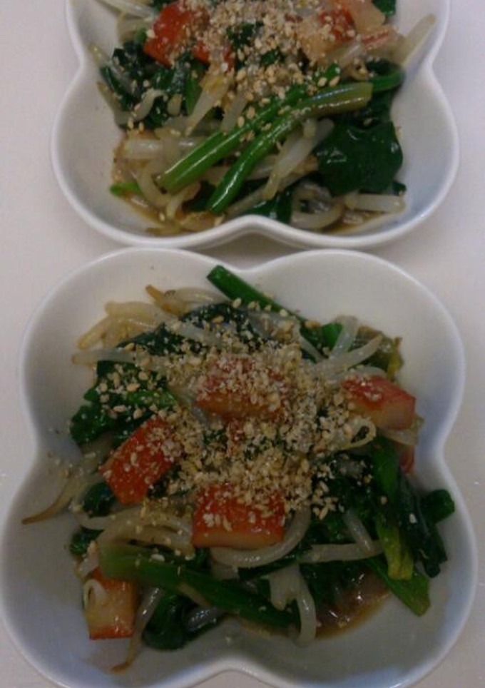 ほうれん草とモヤシの和え物-レシピのメイン写真