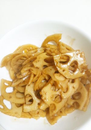 レンコンの油炒め-レシピのメイン写真