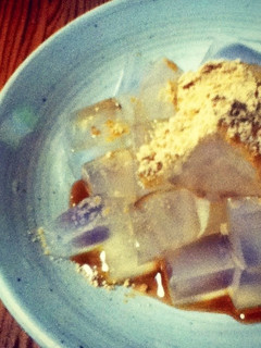 *毎日食べたい!黒蜜きな粉寒天*-レシピのメイン写真