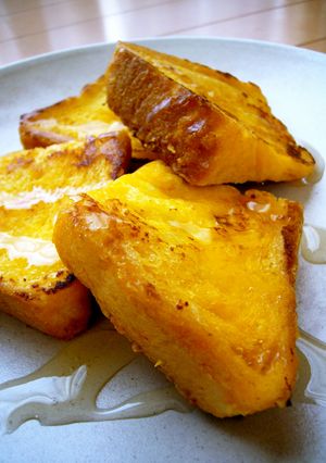 甘い朝食♡食パンで簡単♪フレンチトースト-レシピのメイン写真