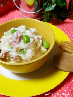 枝豆とベーコンのポテトサラダ♡-レシピのメイン写真