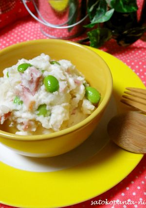 枝豆とベーコンのポテトサラダ♡-レシピのメイン写真
