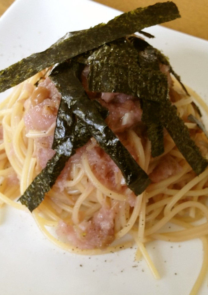 なめたけと大根おろしの和風パスタ-レシピのメイン写真