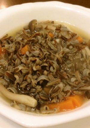 簡単ワイルドライスたっぷりスープ-レシピのメイン写真