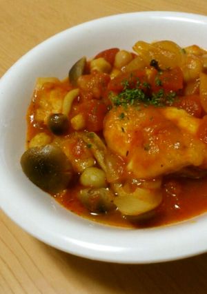 鶏むね肉のトマトｽﾞﾎﾞﾗ煮-レシピのメイン写真