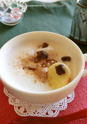 麩わ～ん♡　チーズ小倉風味　ホットミルク-レシピのメイン写真