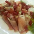 簡単!生ハム+梅肉タレ☆