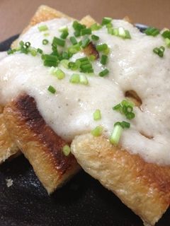焼き油揚げの山芋がけ-レシピのメイン写真