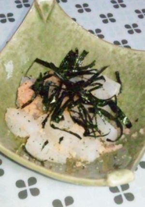焼きこんにゃくのタラコ合え-レシピのメイン写真