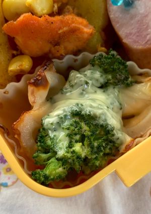 ちくわとブロッコリーのめんたいマヨチーズ焼き-レシピのメイン写真