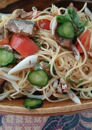 冷製パスタ-レシピのメイン写真