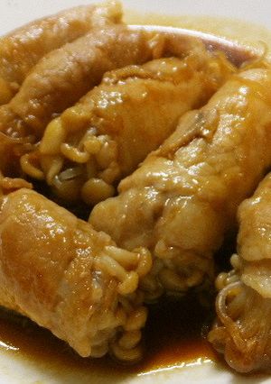 エノキとしらたきの豚肉巻き-レシピのメイン写真