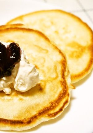 カリッ！フワフワもっちりなホットケーキ-レシピのメイン写真