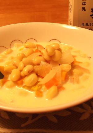 ホットミルクビーンズ-レシピのメイン写真