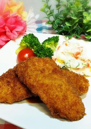 鶏むね肉でおいしいソースカツ-レシピのメイン写真