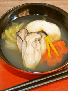 広島の牡蠣のお雑煮-レシピのメイン写真