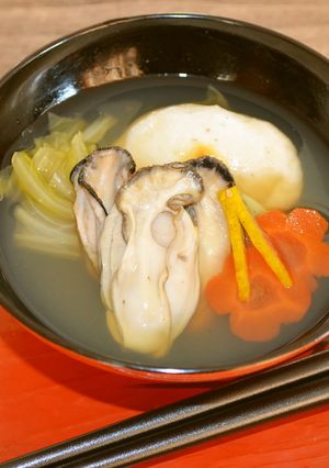 広島の牡蠣のお雑煮-レシピのメイン写真