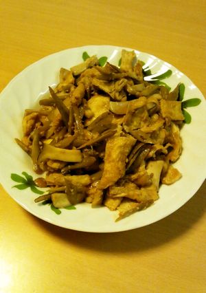 エリンギと薄揚げ♡こってり♡ピリ辛炒め-レシピのメイン写真