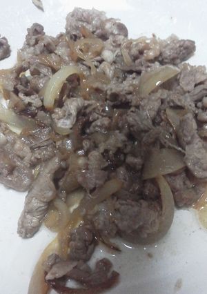 牛肉＆玉ねぎパパッと炒め-レシピのメイン写真