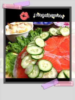 サーモンのケーキみたいな押し寿司-レシピのメイン写真