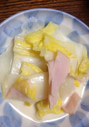 白菜とハムのミルク煮-レシピのメイン写真
