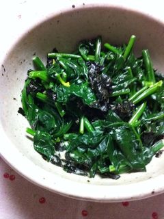 ほうれん草で海苔和え-レシピのメイン写真