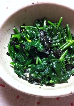 ほうれん草で海苔和え-レシピのメイン写真