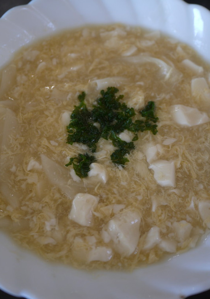 綺麗痩せ！　くずし豆腐のとろとろ卵スープ-レシピのメイン写真