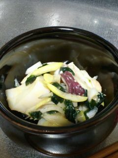 たことわかめの酢味噌あえ-レシピのメイン写真
