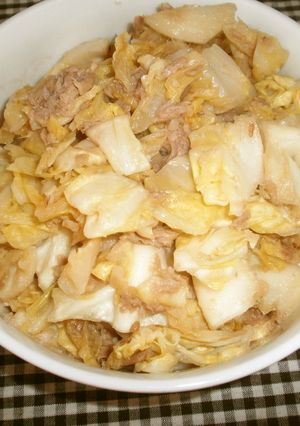 キャベツのシーチキンペペロンチーノ-レシピのメイン写真