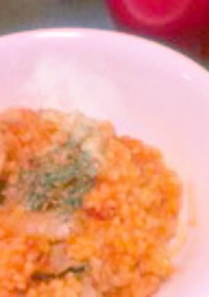 超簡単!余りご飯でトマトチーズリゾット☆-レシピのメイン写真